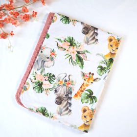 Honey Lemonade - Premium Baby & Toddler Minky Blanket (Color: Africa Animals, size: 30x40 inches)