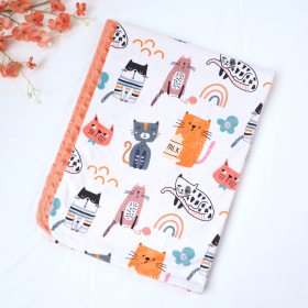 Honey Lemonade - Premium Baby & Toddler Minky Blanket (Color: Cats, size: 30x40 inches)