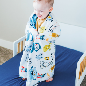 Honey Lemonade - Premium Baby & Toddler Minky Blanket (Color: Monster Friends, size: 30x40 inches)
