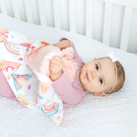 Honey Lemonade - Premium Baby & Toddler Minky Blanket (Color: Rainbow, size: 30x40 inches)
