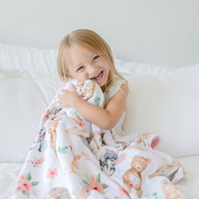 Honey Lemonade - Premium Baby & Toddler Minky Blanket (Color: Woodland Tribe, size: 30x40 inches)