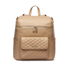 Monaco Diaper Bag (Color: Latte Brown)