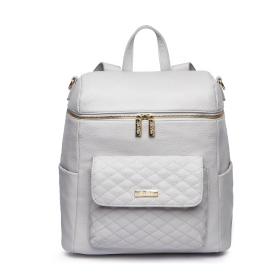Monaco Diaper Bag (Color: Stone Grey)