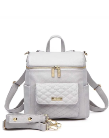 Petit Monaco Diaper Bag (Color: Stone Grey)