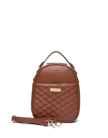 Monaco Snack Bag (Color: Caramel Brown)