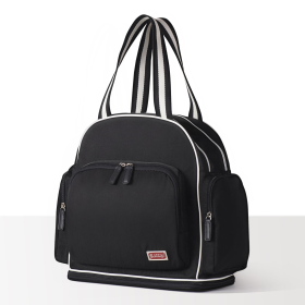 Large Capacity Expanding Diaper Bag (Color: Black)