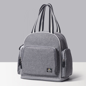 Large Capacity Expanding Diaper Bag (Color: Grey)