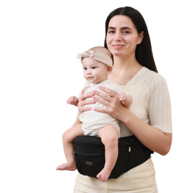 Easy Hold Baby Hipseat Carrier (Color: Black)