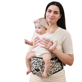 Easy Hold Baby Hipseat Carrier (Color: Leopard Print)