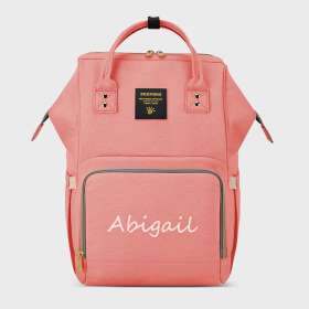 Personalized Classic Diaper Backpack (Color: pink)