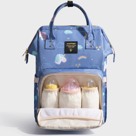 Timeless Baby Diaper Backpack (Color: Navy Unicorn)