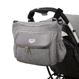 Tweed Luxe Stroller Organizer (Color: Grey)