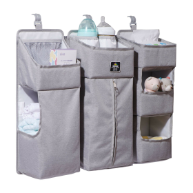 Copy 3-in-1 Crib Organizer (UNFI) (Color: gray)