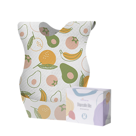 20 Pcs Disposable Baby Bibs (Color: green)