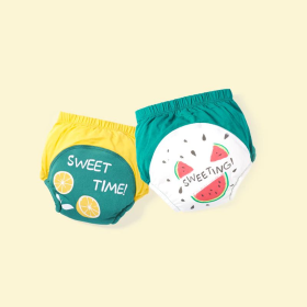 Baby Diaper Training 2-Pack Underwear (Color: green, size: M(6-15M))