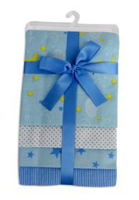 Bambini Blanket (Color: Blue, size: 28x28)