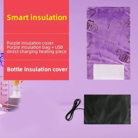 Bottle Heater Warmer; Portable Usb Car Bottle Warmer; Milk Water Heated Bag; Baby Accessories; Nursing Bottle Heater Insulated Bag (Color: purple)