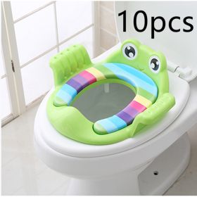 Baby Children Toilet Seat Toilet (Option: Green 10pcs)